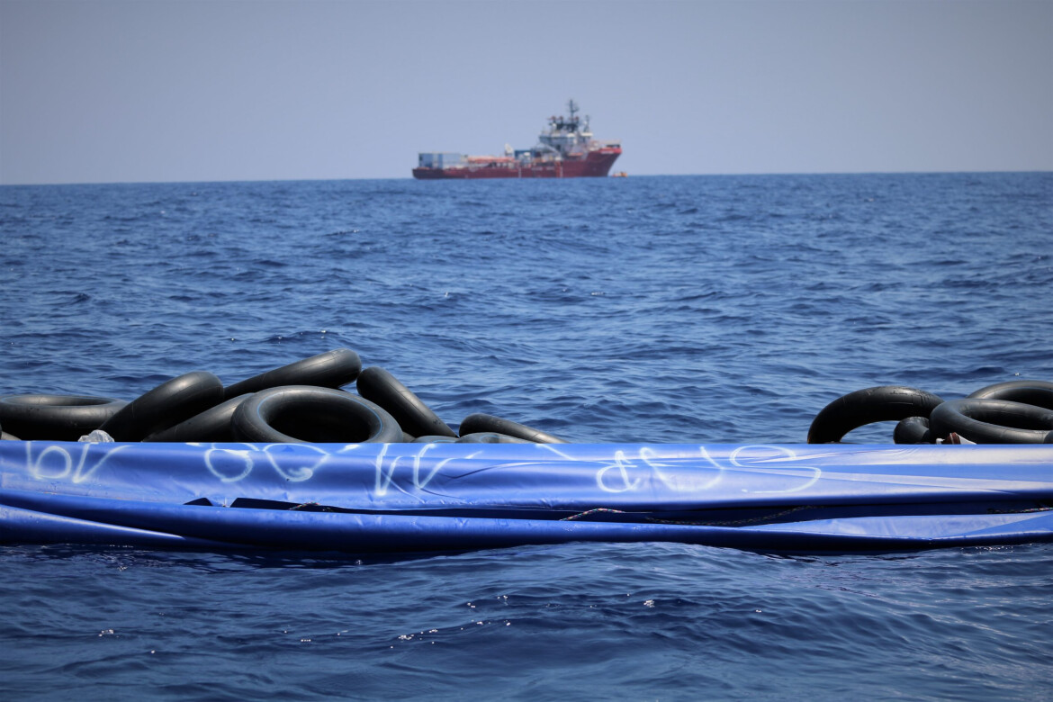 Deflated-rubber-boat