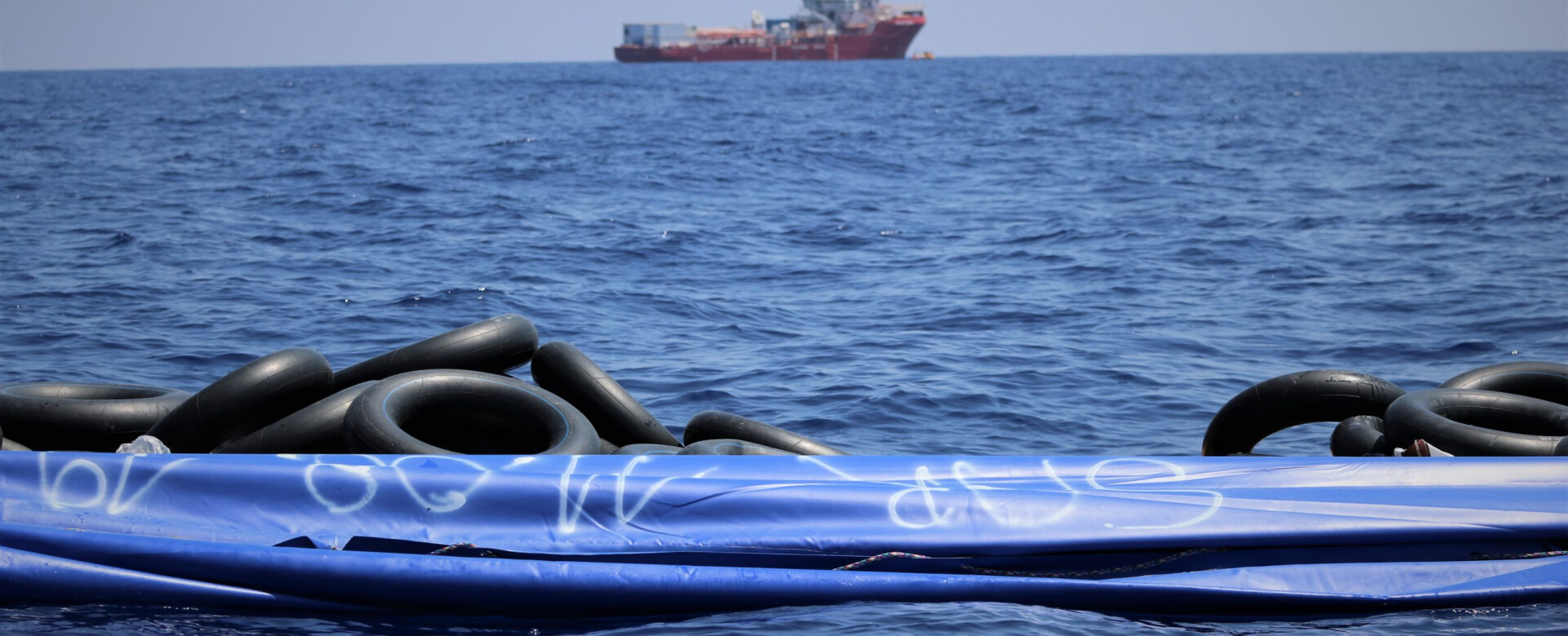 Deflated-rubber-boat